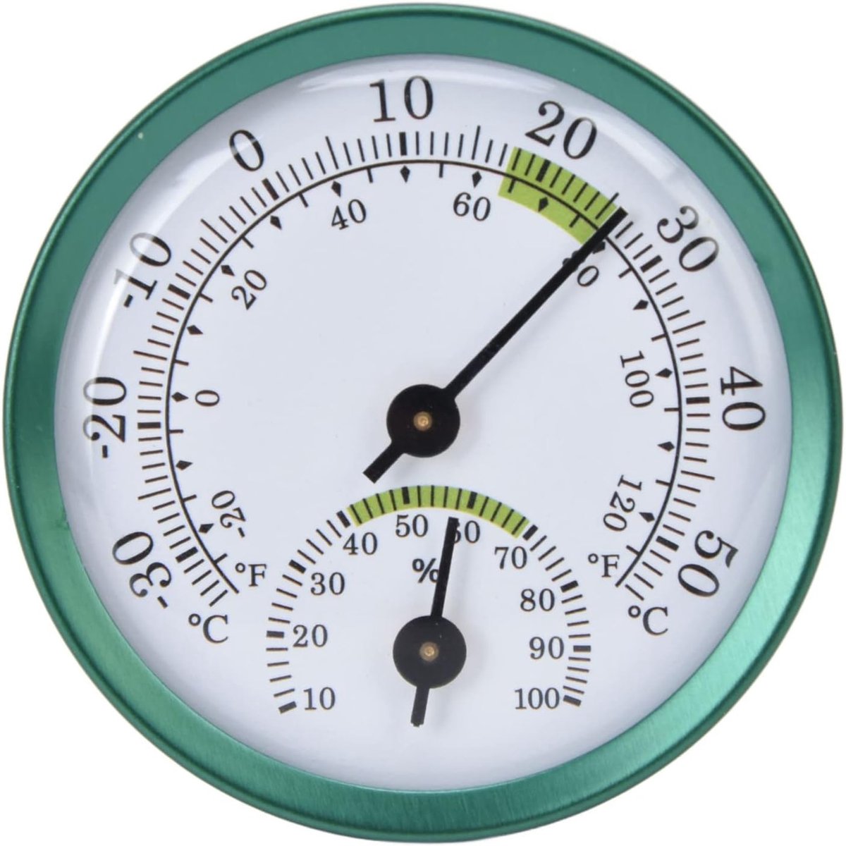 Thermometer hygrometer analoog - mini-indicator - groot scherm - ideaal voor thuisgebruik - ShopVlot