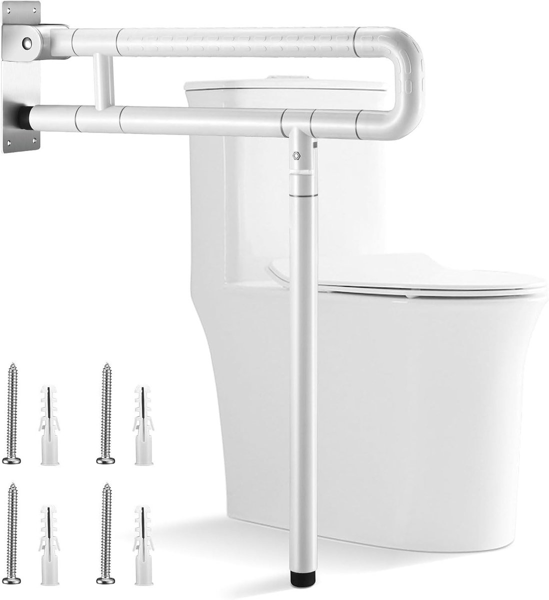 Handgreep voor Badkamer 60 cm, Roestvrijstalen Antislip Handgreep voor Gehandicapten, Duurzaam en Sterk tot 350 kg, Veiligheid en Comfort