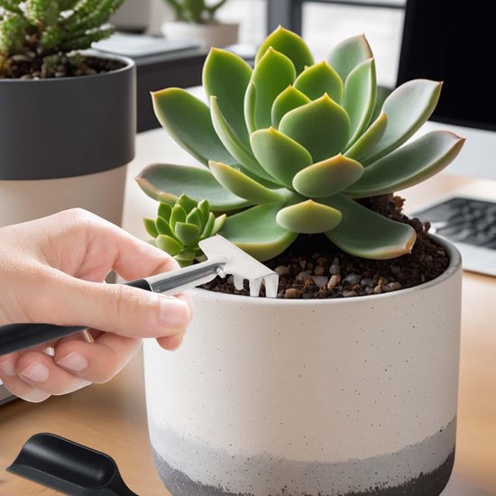 12-delige plantenverzorgingsset met opbergtas - Handig gereedschap voor binnenplanten van Merkloos	 — afbeelding 3