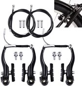V-brake set voor fiets, universele fietsremset, universele V-brake set voor racefiets, mountainbike, BMX