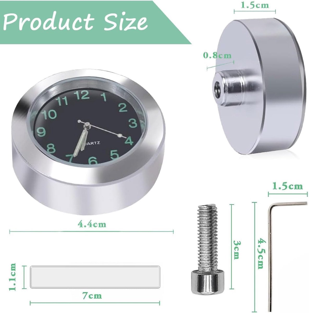 Motorfiets Horloge Set van 2 - Waterdicht - Aluminium Legering - Perfect voor Motorrijders - ShopVlot
