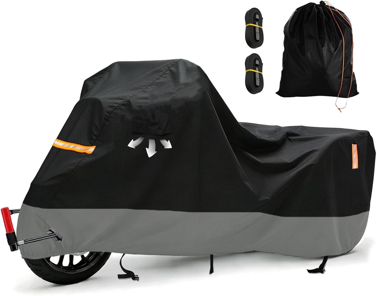 Trike Motorhoes voor buiten, voor Honda Trike met 3 wielen, 420D Oxford-stof, waterdichte motorafdekking, afdekzeil - ShopVlot