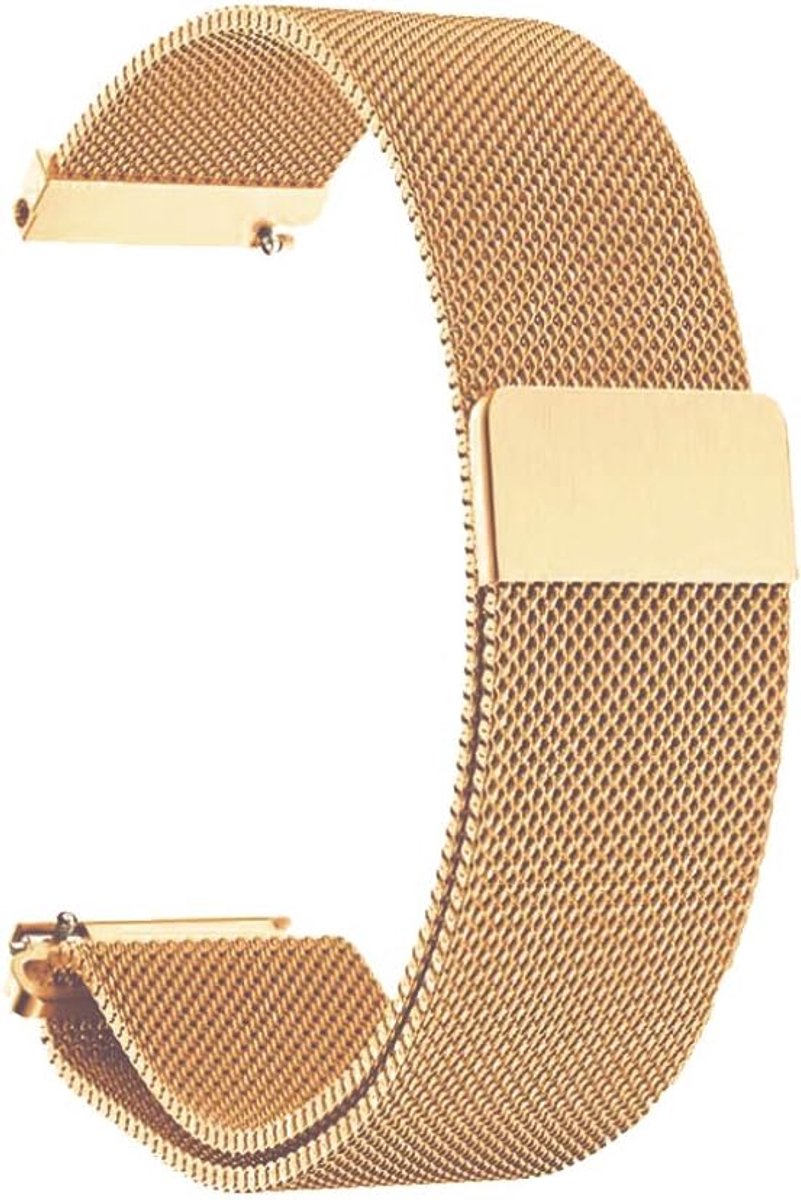 BaiJ Roestvrij stalen armband voor horloge, mesh weefsel, metaal roestvrij staal, horlogeband met magneetsluiting - ShopVlot