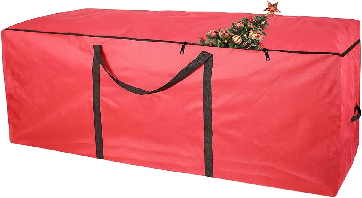 Christmas Tree Bag 122 x 38 x 51cm Pine Tree Oxford Waterproof Storage Bag Christmas Tree Bag Storage Bag for Transpor - ShopVlot