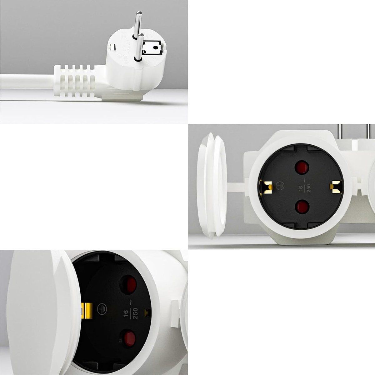 Extension Cable, 2 Sockets, Double Socket, Outdoor Socket, Multiple Socket, 2 Sockets, Multiple Sockets, Outdoor Plug - ShopVlot