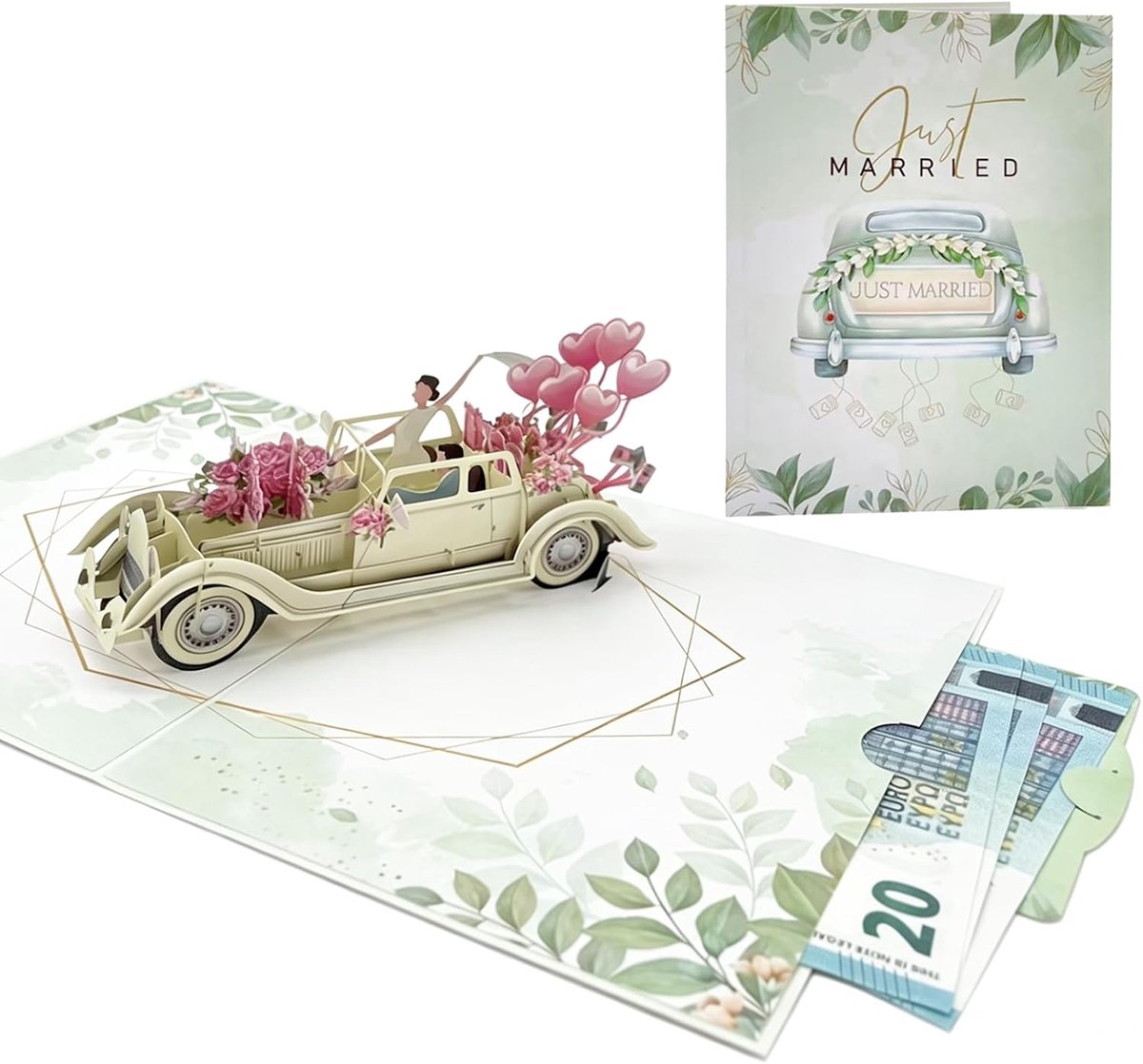 Pop-up Wedding Card, 3D Card, Love Tree with Greeting Card and Envelope - ShopVlot