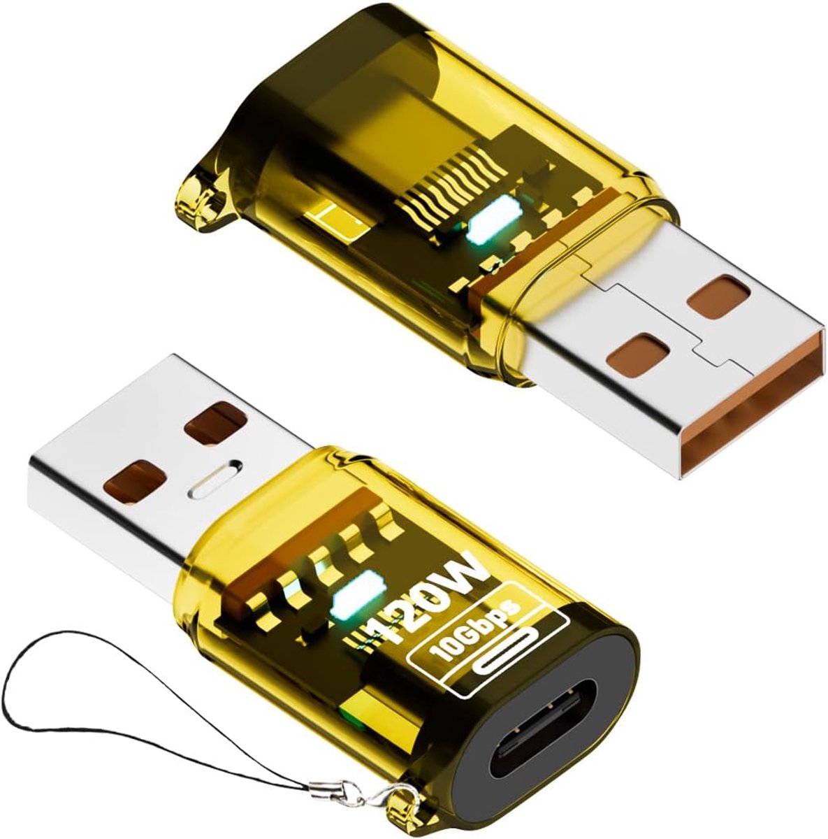 SinLoon USB to USB-C Adapter PD 120W Type-C Plug to USB-A Bus Adapter Data Transfer and Fast Charge Compatible with - ShopVlot