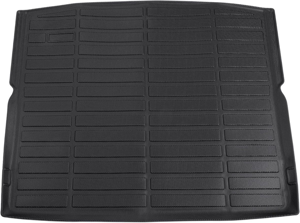 SnelShoppen - 1 Stuk Cargo Ruimte Trim Kofferbakmat voor BMW X1 U11 2023-2024 Kofferbak Bagage Mat Zwart TPE Langruitpatroon