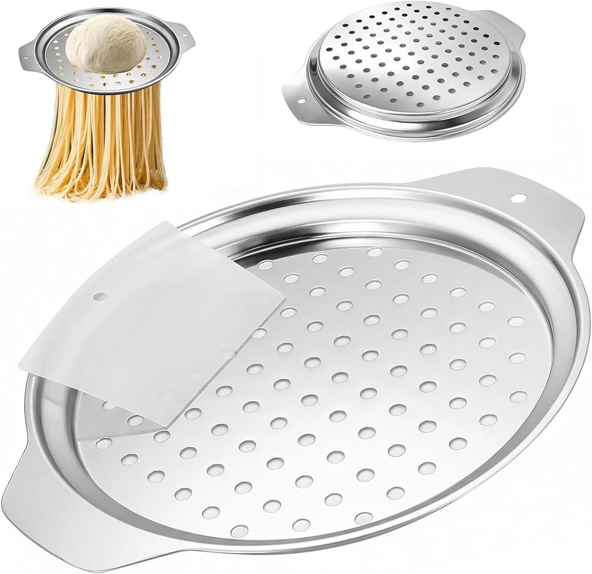 Spätzlerasp met schraper - roestvrij staal - traditioneel Duits - voor zelfgemaakte spätzle - ShopVlot