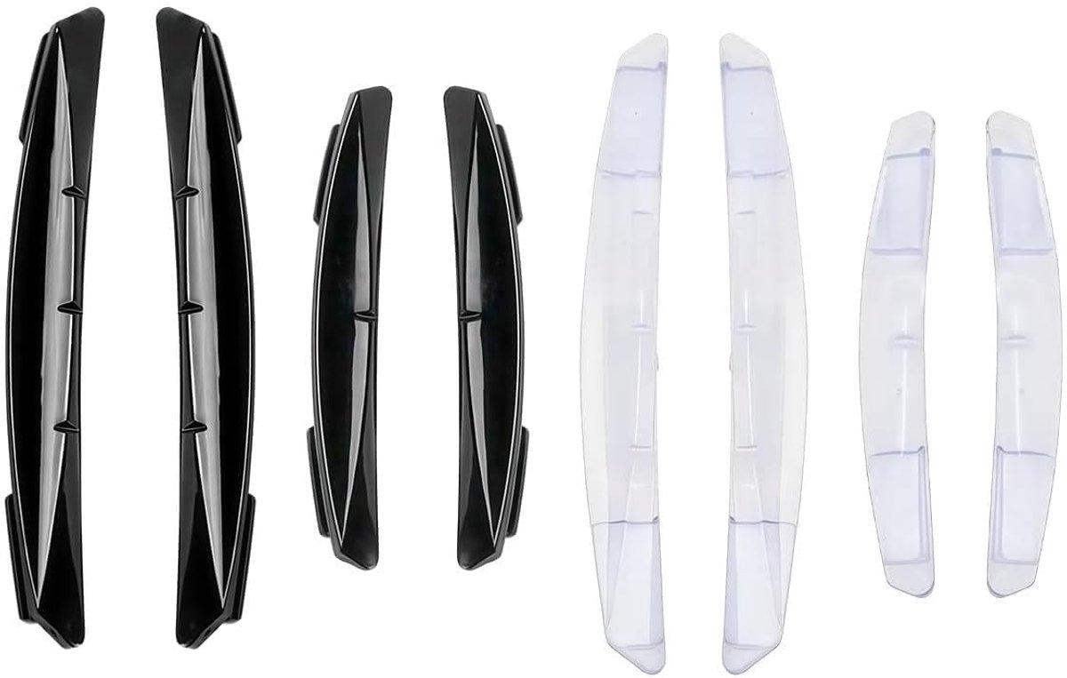 Deurrandbescherming 11cm/8cm - Transparant en krasbestendig - Flexibel PVC - Bescherming tegen krassen - ShopVlot