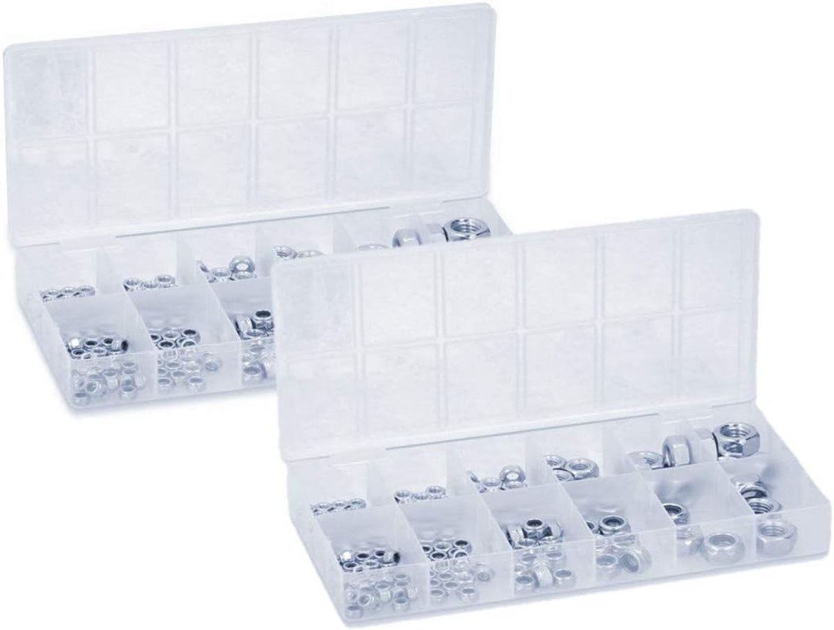 Set moer en lockmoer - 326 stuks - standaardmaat - veelzijdig gebruik - ShopVlot