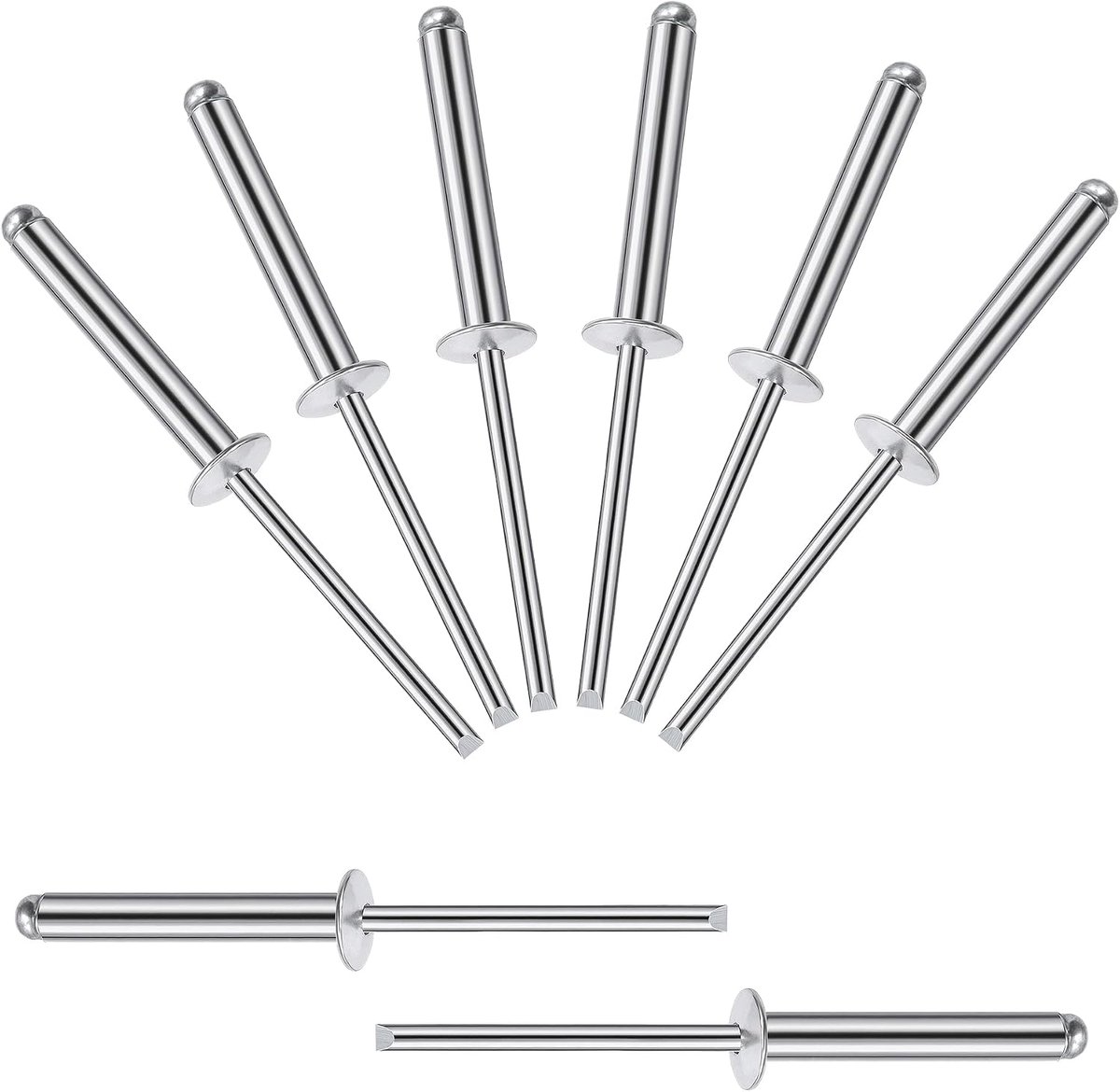 blindklinknagels 4 x 25 mm - aluminium handvat - stalen doorn - duurzame bevestiging - ShopVlot