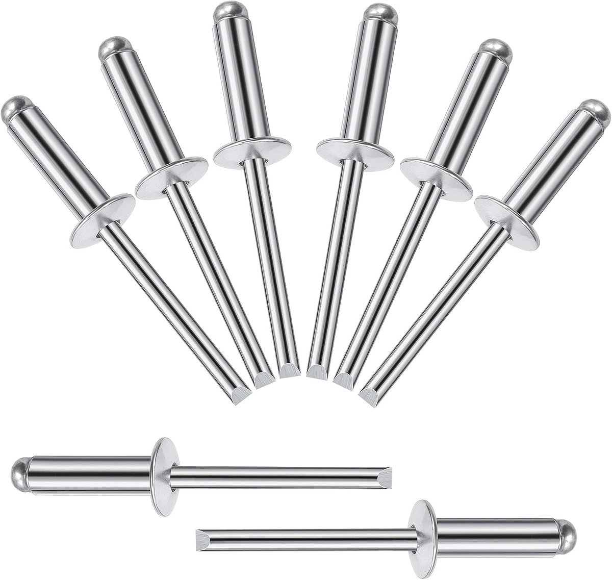 blindklinknagels 5 x 18 mm - aluminium handvat - stalen doorn - hoge corrosiebestendigheid - ShopVlot