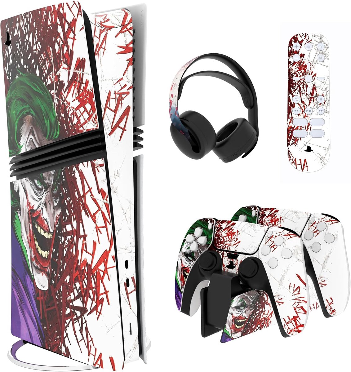 Skin stickers ps5 Pro - Vinyl decal wrap - Clown Hahaha - Bescherming tegen krassen - ShopVlot