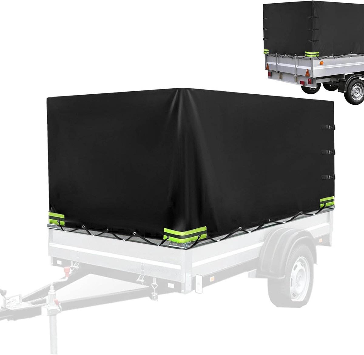 trailer zeil 210x114x90cm - 420D Oxford - waterdicht en winddicht - ideale bescherming voor jouw trailer - ShopVlot