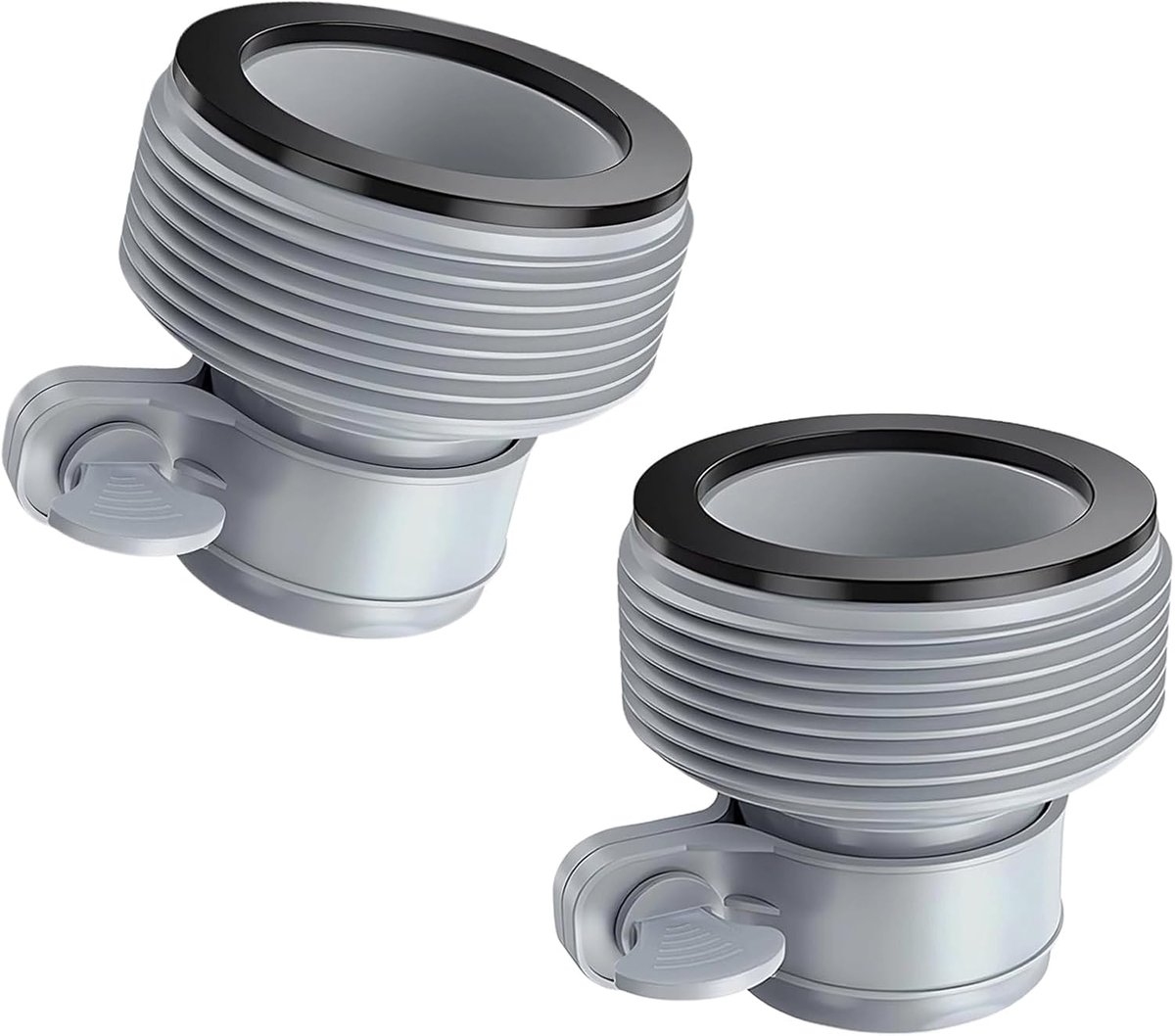 Adapter voor zwembadslang B, 2 stuks - 1,5 inch aansluiting - voor bovengrondse zwembaden - verbetert stabiliteit - ShopVlot