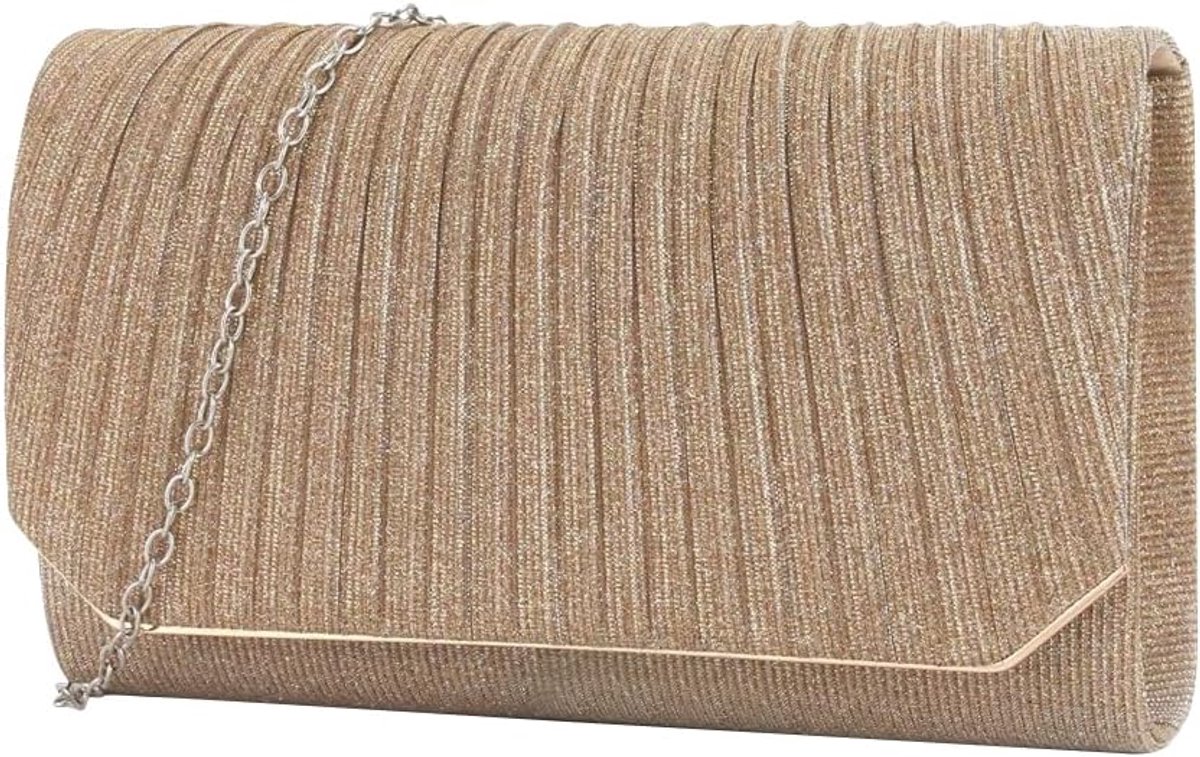 Dames Schoudertas Clutch - Elegante Avondtas - Crossbody Tas Met Ketting - Perfect Voor Feestjes - ShopVlot