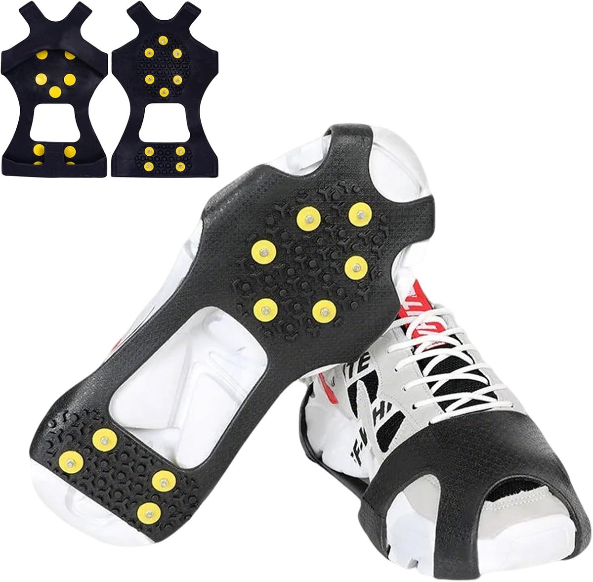 Crampons Ice Cleats XL - Duurzaam siliconen - Manganese stalen spikes - Verhoogd grip voor winterse omstandigheden - ShopVlot