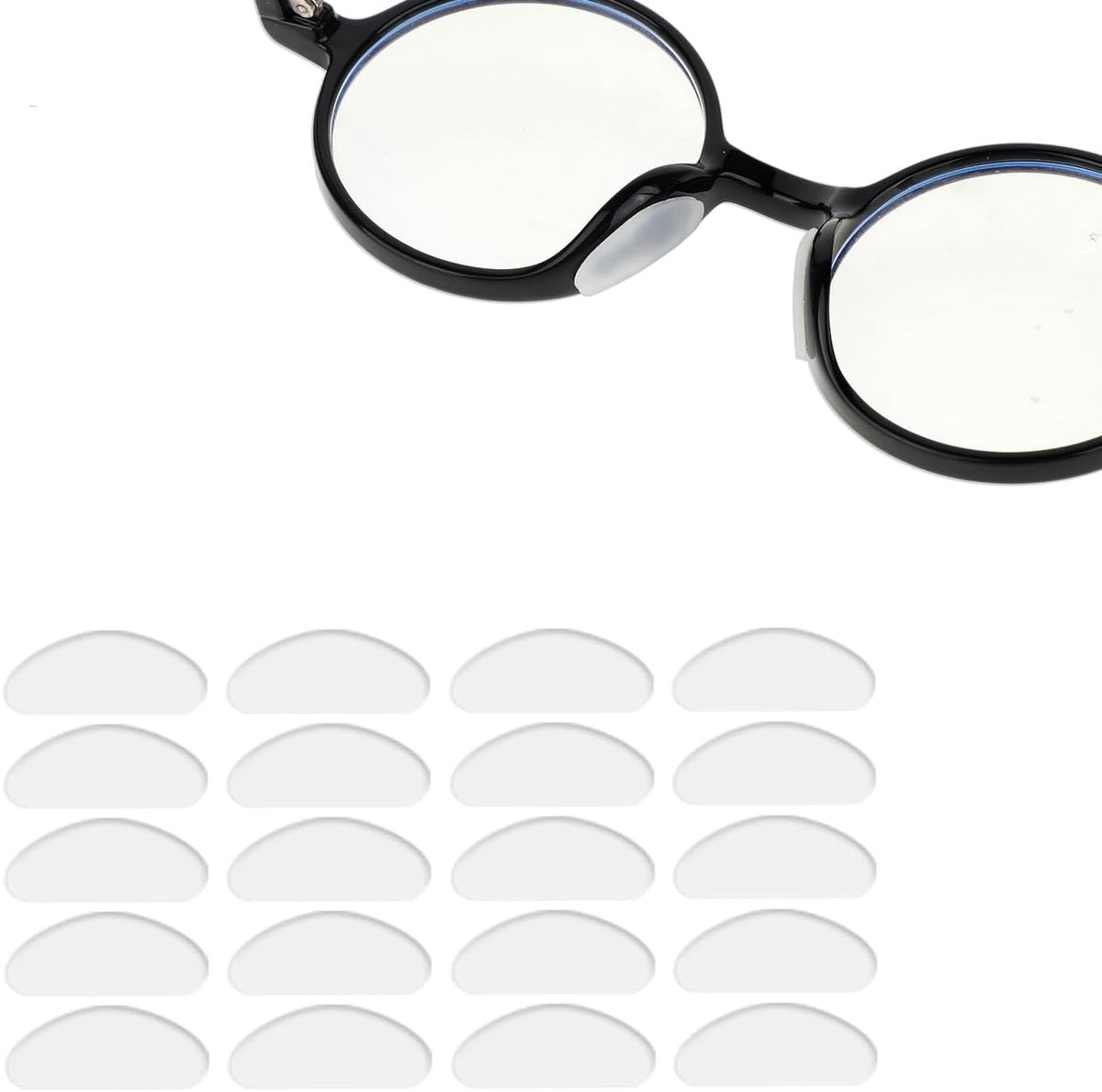 Siliconen neuspads 1 mm - zelfklevend - antislip - verbeterde pasvorm voor brillen - ShopVlot