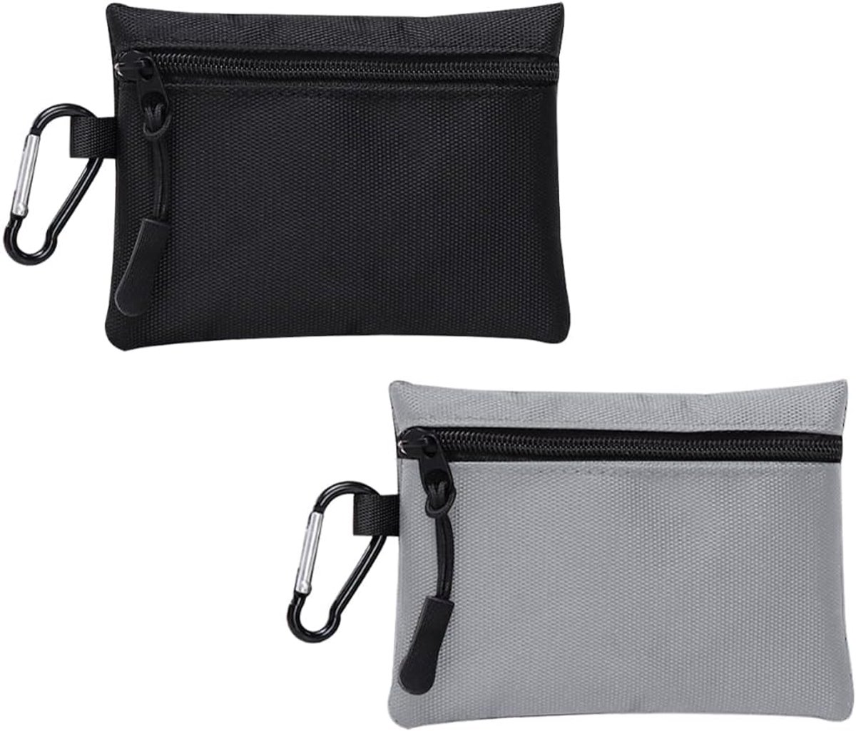 Zipper Wallet 2 Stuks - Klein en Compact - Oxford Stof - Bescherming voor Kaarten en Munten - ShopVlot