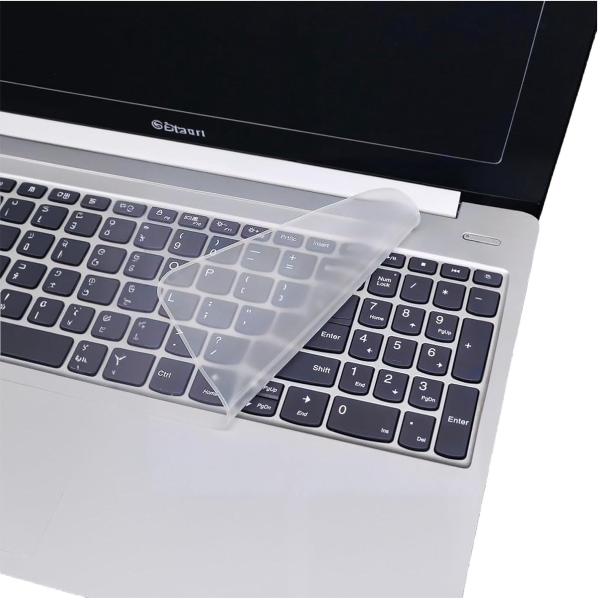 Laptop toetsenbordbeschermer 365 x 135 mm - transparant siliconen - herbruikbaar en waterdicht - optimale bescherming - ShopVlot