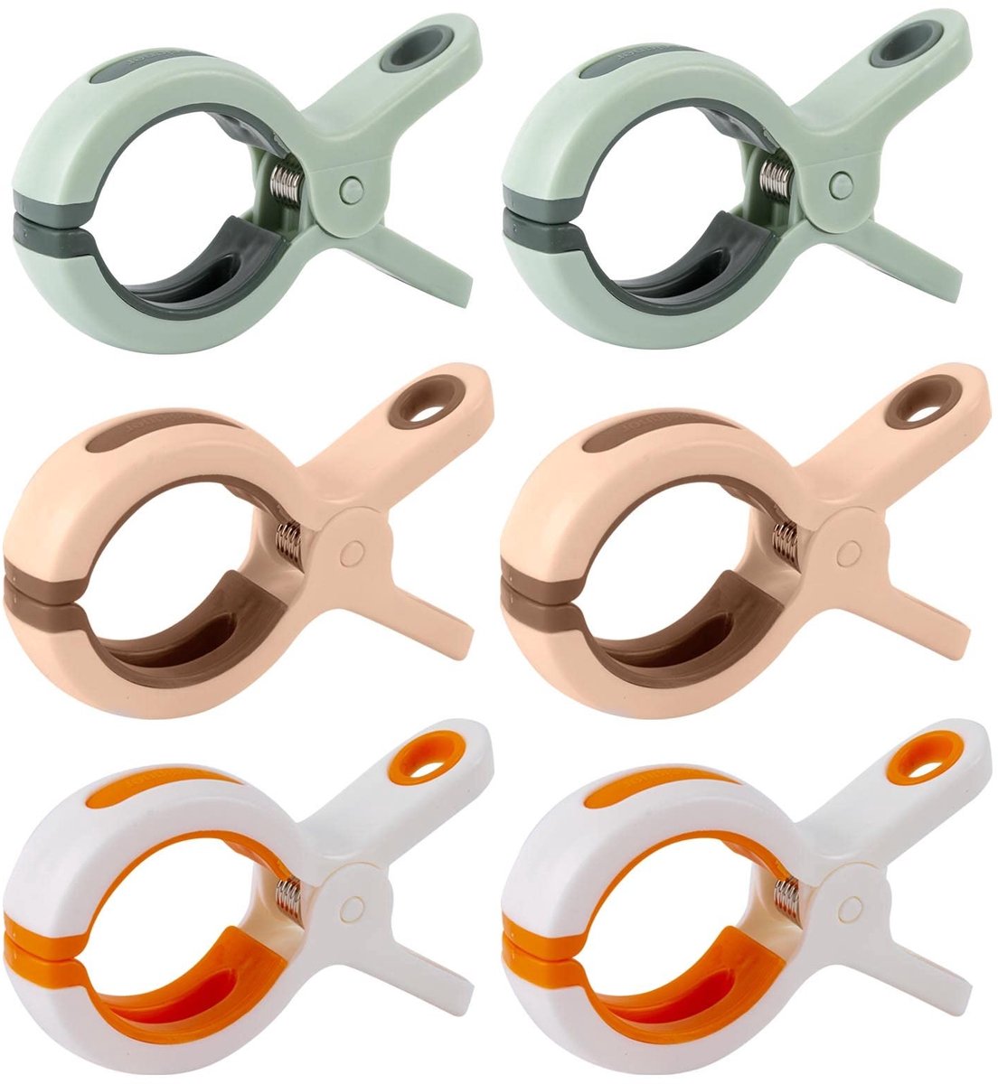 Solidchoice - Set van 6 Sterke Clips voor Strandlakens en Dekens