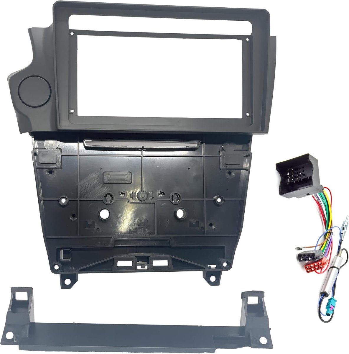 Radio panel kit 9 inch - zwart - front paneel frame - geschikt voor Citroën DS4, DS5, DS6 - ShopVlot