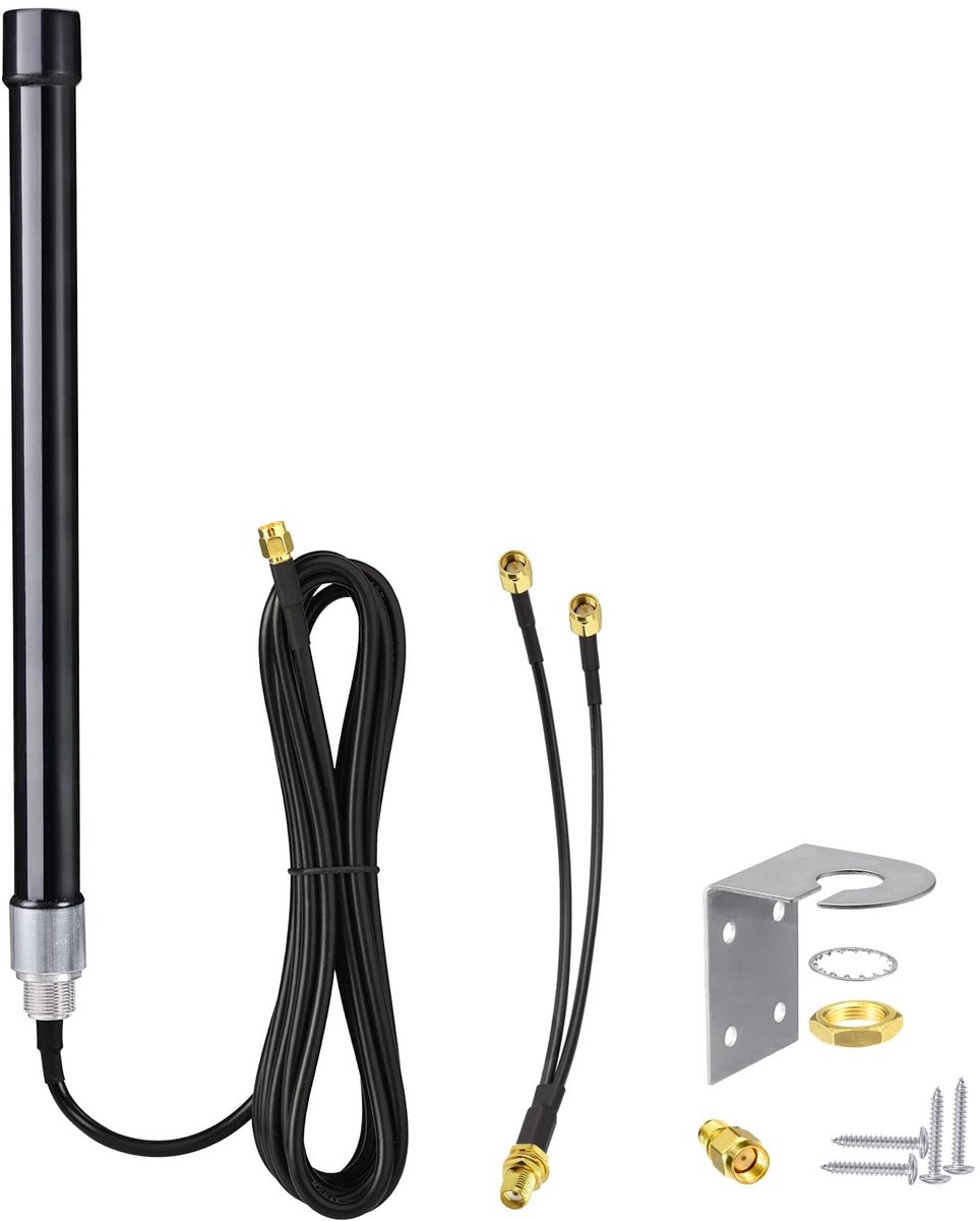 Solidchoice - Buiten 4G LTE Antenne met SMA Jack en Splitter Kabel
