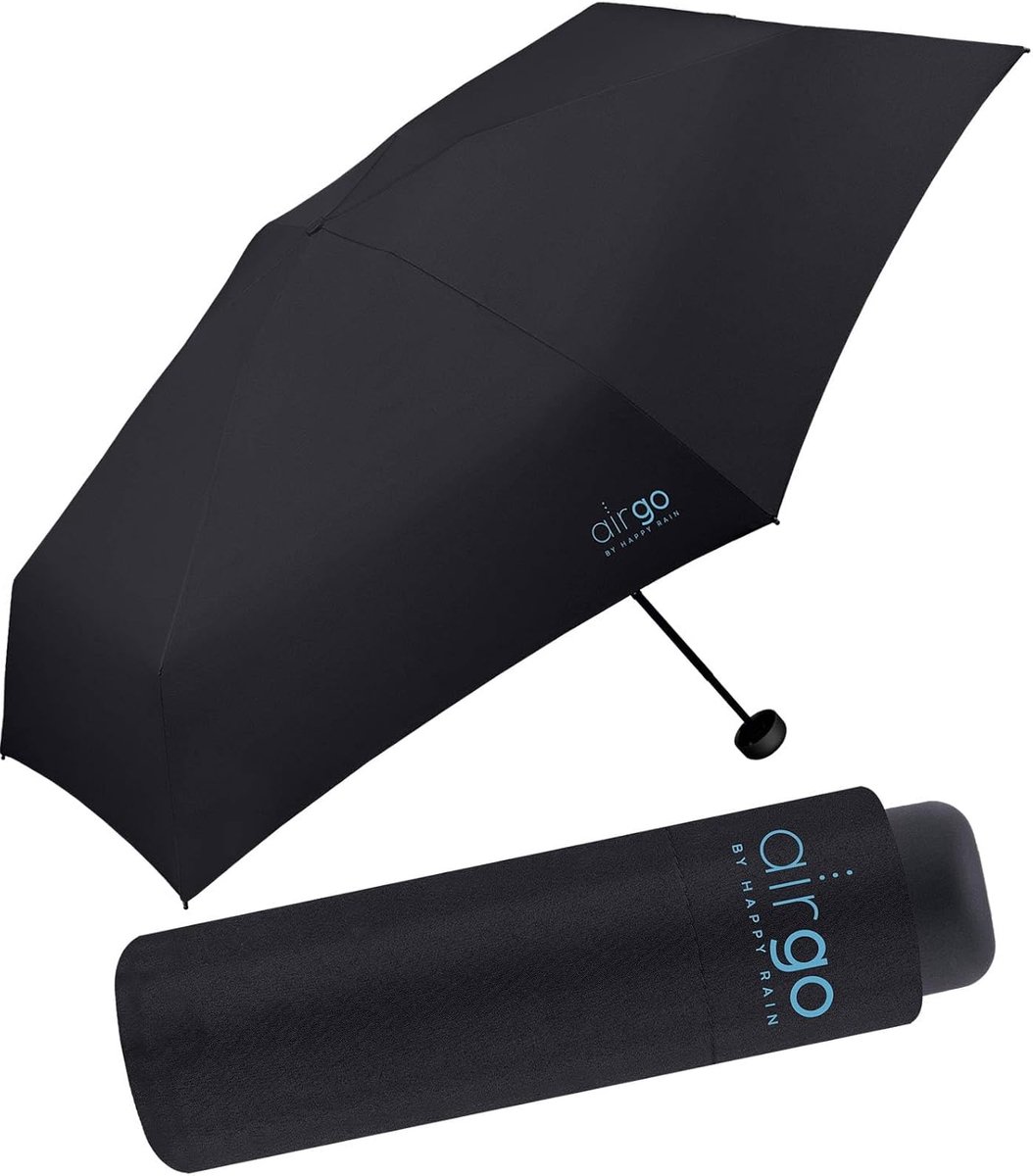 Mini Pocket Paraplu - Super Licht - Zwart - Altijd bij de hand - ShopVlot