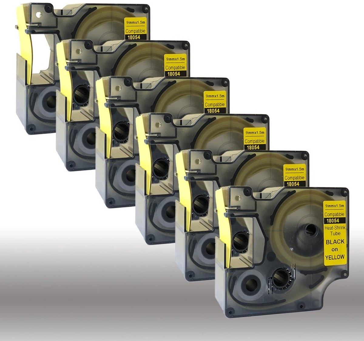 Solidchoice - 6 Stuks Warmte Krimpbuis voor DYMO Rhino Label Tape