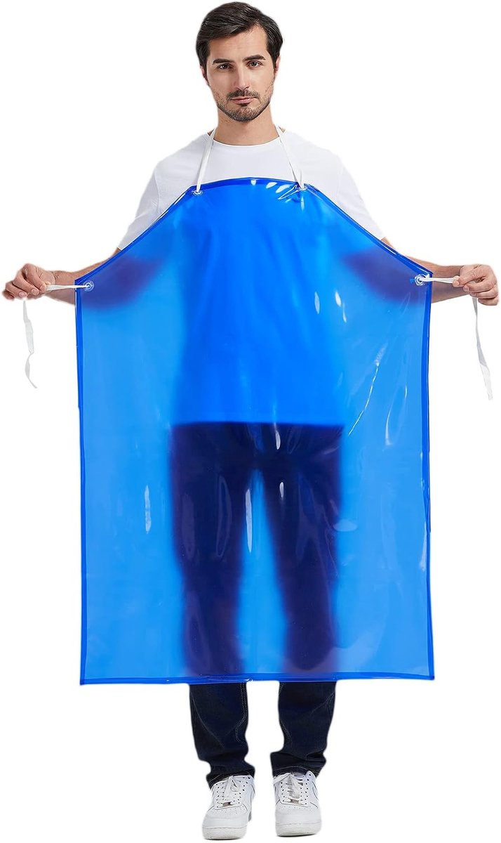 Werkschort - One Size - Blauw - Waterdicht - Ideaal voor koks en huisdierenverzorging - ShopVlot