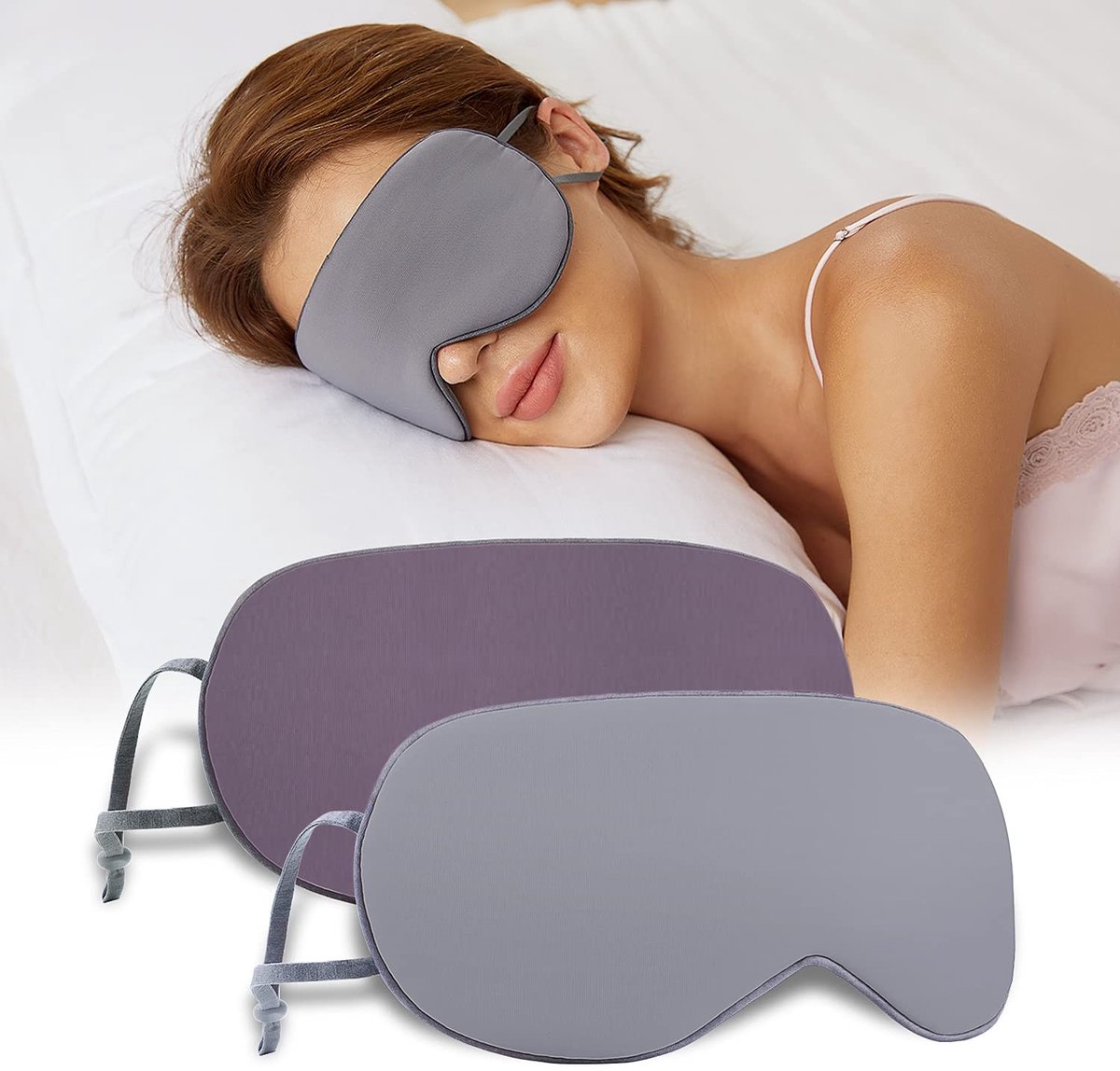 Solidchoice - Dubbelzijdige Slaapmasker voor Comfortabel Slapen