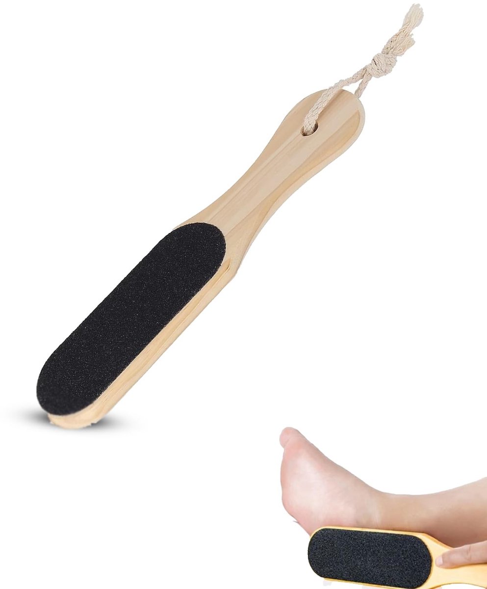Solidchoice - Professionele Houten Voetvijl voor Pedicure