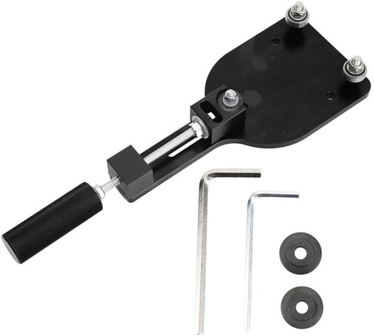 Oliefiltersnijder, zinklegering, hoge efficiëntie 77750, eenvoudig te bedienen voor filtersnijbereik van 2‑3/8 inch tot 5 inch (zwart)