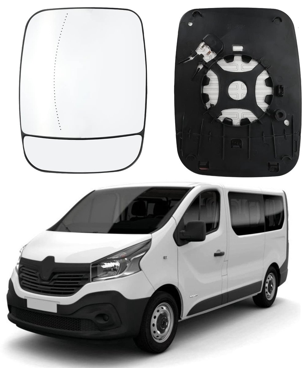 Solidchoice - Vervangende Spiegelsglas voor Renault en Nissan Modellen