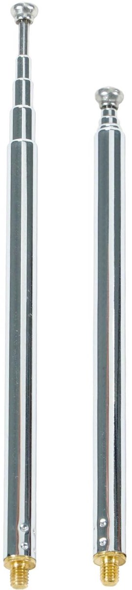 Solidchoice - Set van 2 Uitschuifbare Antennes voor Radio en TV