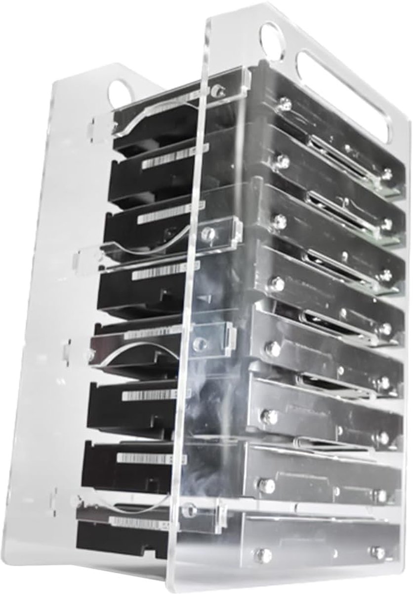 Harde schijf rack 3.5 inch - opslagbehuizing voor BTC mining - verbeterde koeling - netjes en georganiseerd - ShopVlot