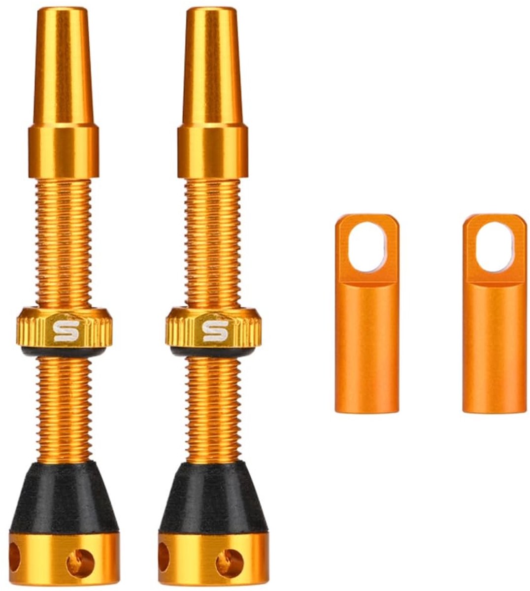 Solidchoice - Set van 2 Presta Tubeless Ventielen met Verwijderaar