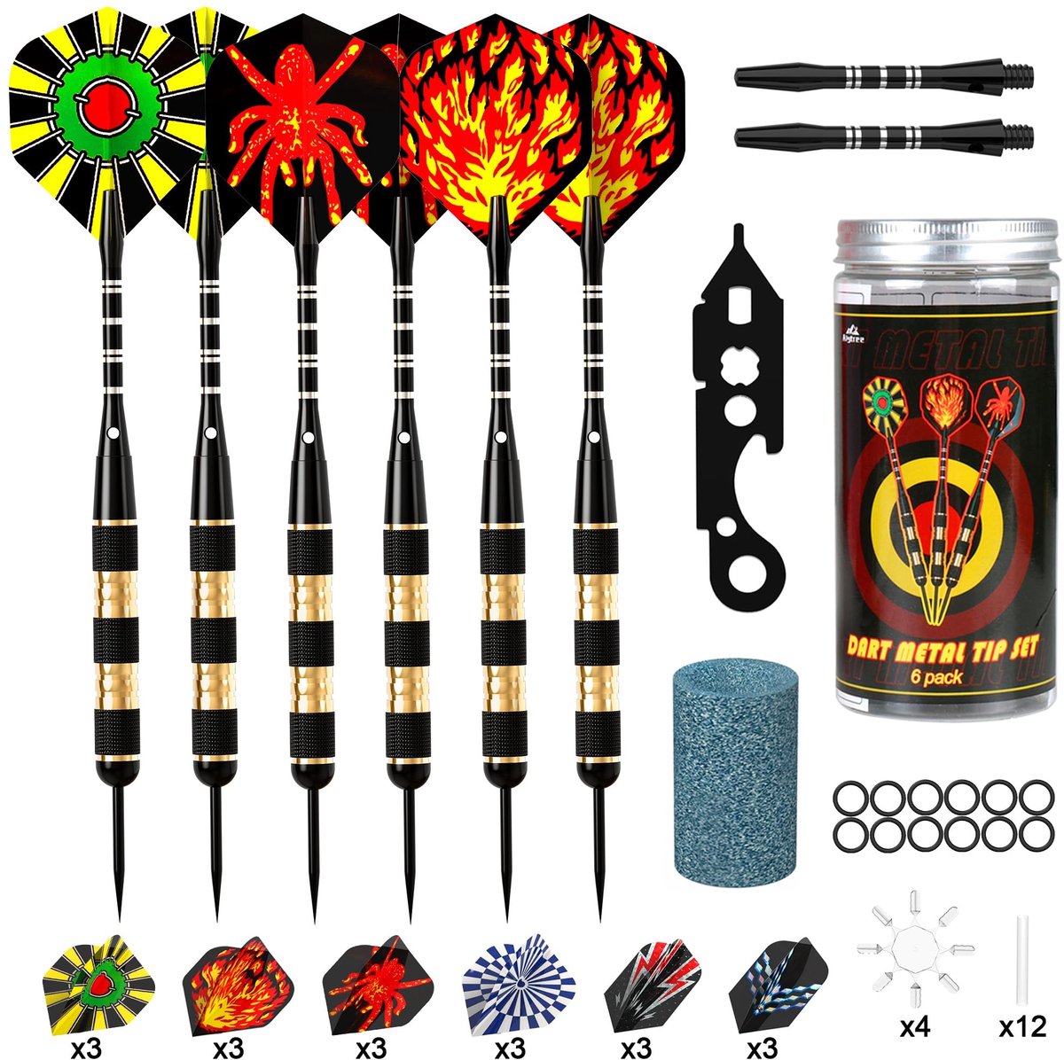 Solidchoice - Professionele Dartset met Aluminium Schachten