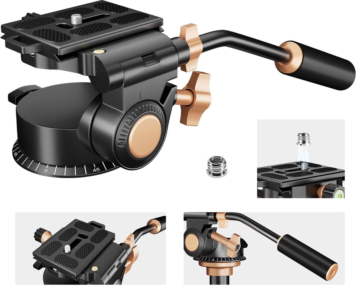 Solidchoice - Heavy Duty Videostatief met Fluid Head