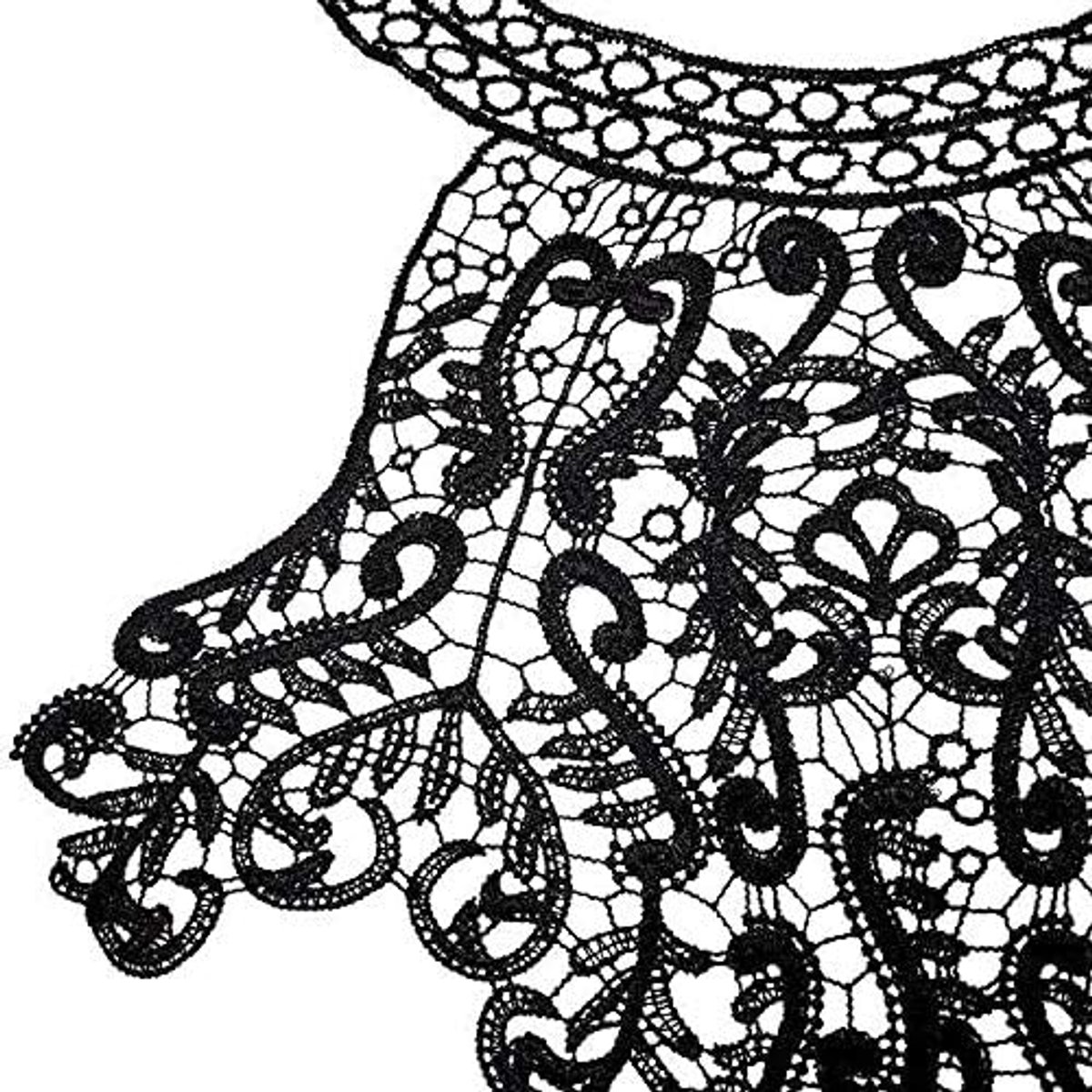 Lace Collar Inzetkraag - Hoge kwaliteit polyester - Mooi geborduurd - Perfect voor kledingpersonalisatie - ShopVlot