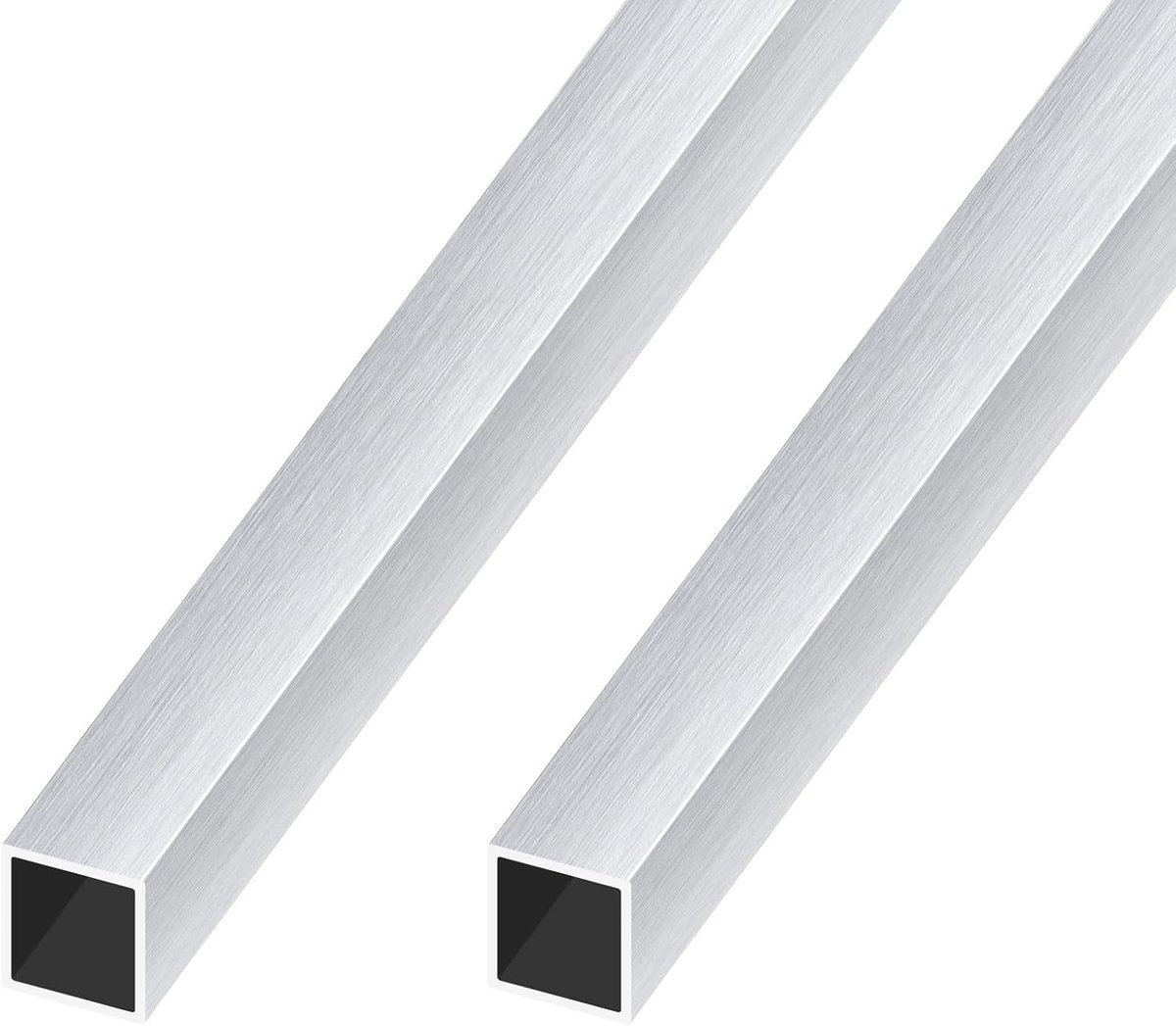 6063 vierkante aluminium buis, 20 mm x 20 mm x 1 mm wanddikte, 300 mm lengte, holle vierkante aluminium buis, geschikt - ShopVlot