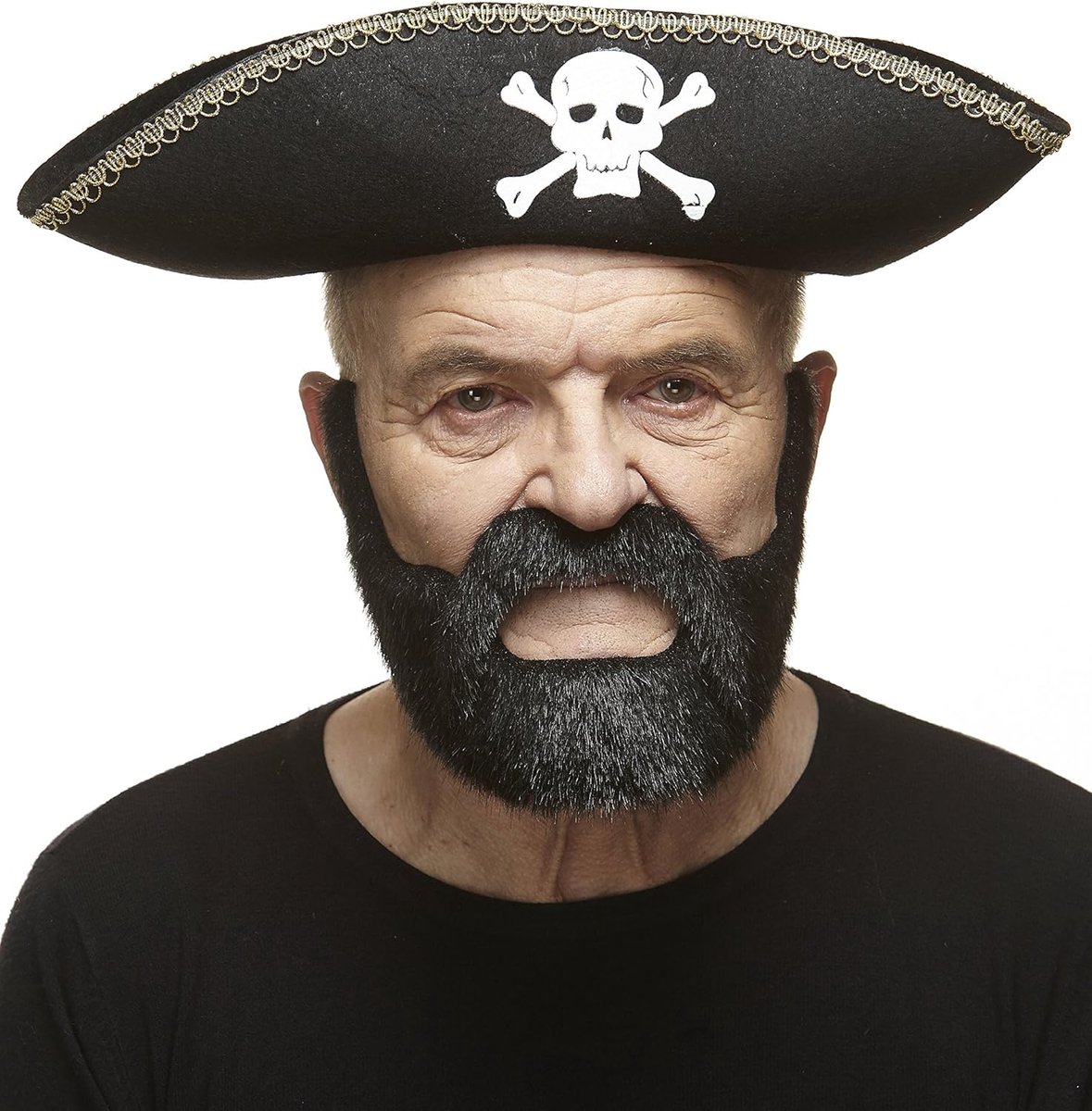 Mustaches Shiny brown beard and mustache in elegant style - ShopVlot