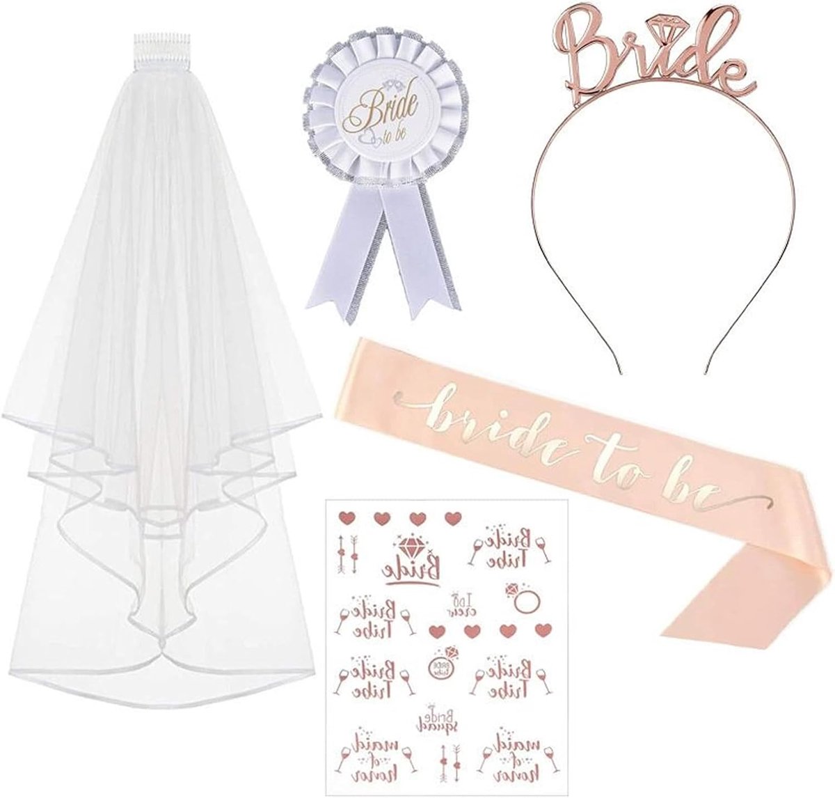 Bride to be Sash Hen Party Veil Wedding Bridal Shower Chicken Party Decorations, Bachelorette Party Decoration Them Do - ShopVlot