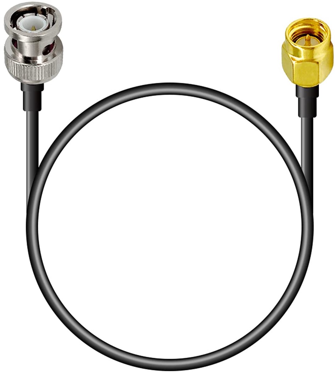 Vecys SMA Male to BNC Male RF Coaxial Cable RG316 30cm/12inch for Walkie-Talkie Hamradio Antennas - ShopVlot
