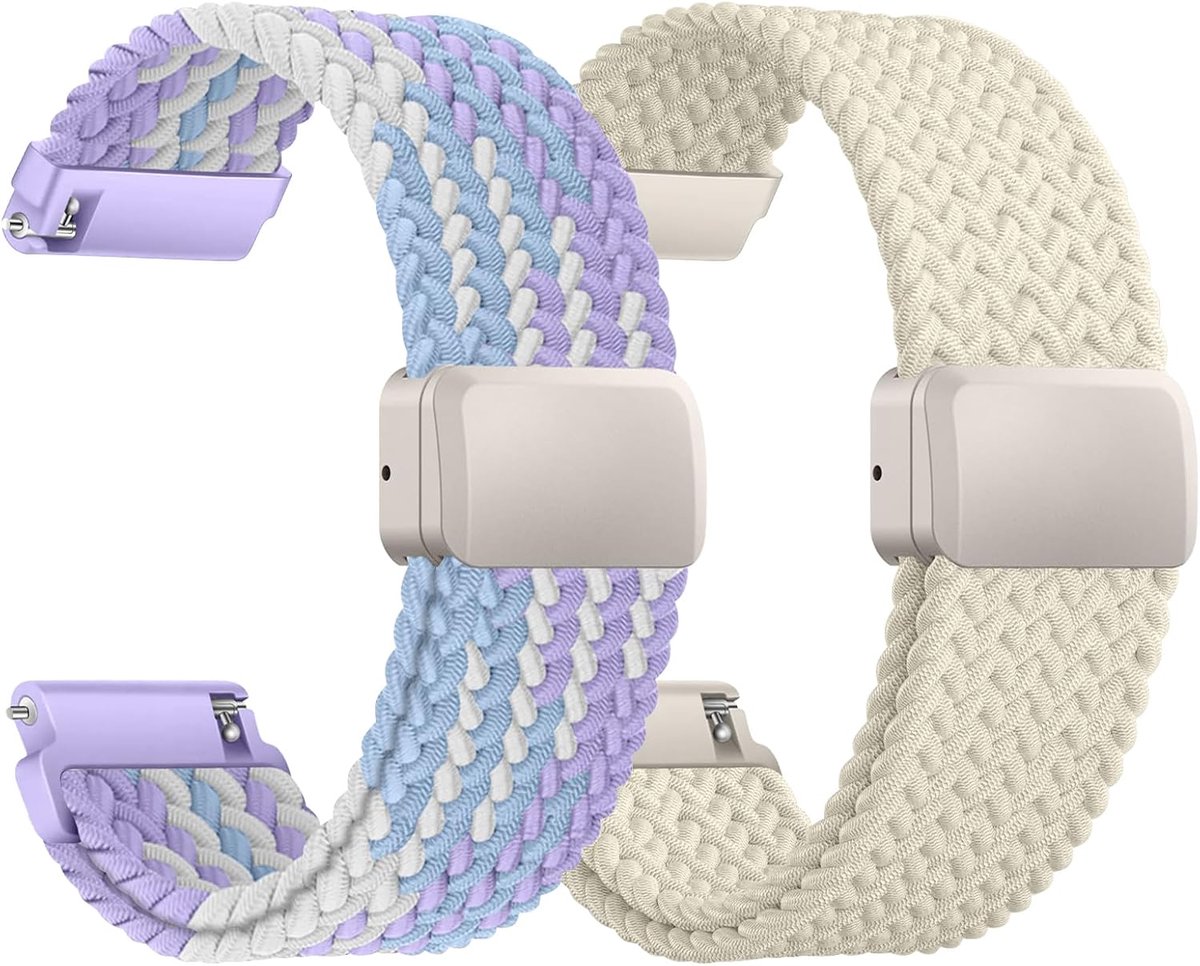 Watch Strap for 18 mm, 20 mm, 22 mm, Sport Nylon Strap, Elastic Replacement Bracelet for Men and Women, Braided - ShopVlot
