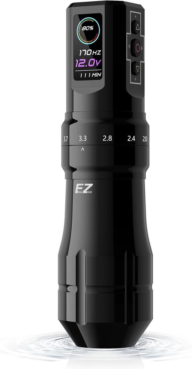 EZ P3 Pro Wireless Tattoo Machine - 6 Strokes 0.1, 0.1, 0.1, 0.1, 0.1, 0.5cm Bluetooth Tattoo Machine with OLED - ShopVlot