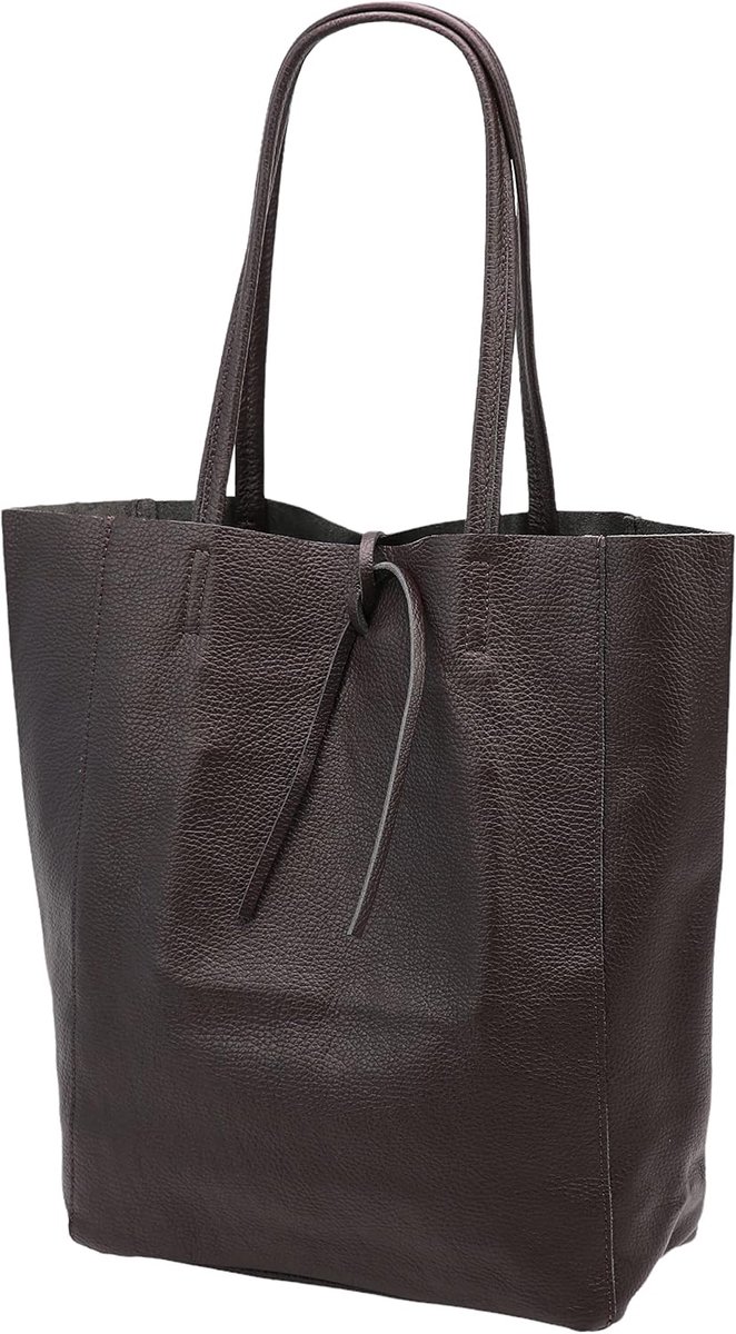 SH Leder ® Ladies Genuine Cowhide Leather Shopper with Inner Pocket in Many Colours Shoulder Bag Handle Bag 37x29 cm - ShopVlot