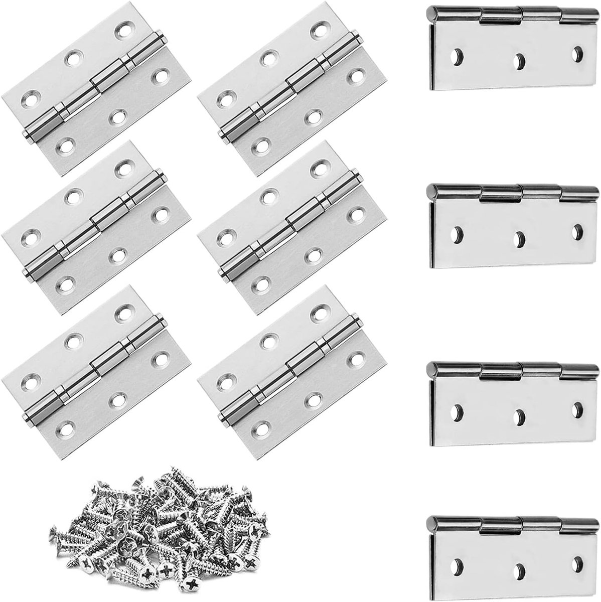 10pcs Stainless Steel Hinges Piano Tape Hinge for Doors Door Hinge - ShopVlot