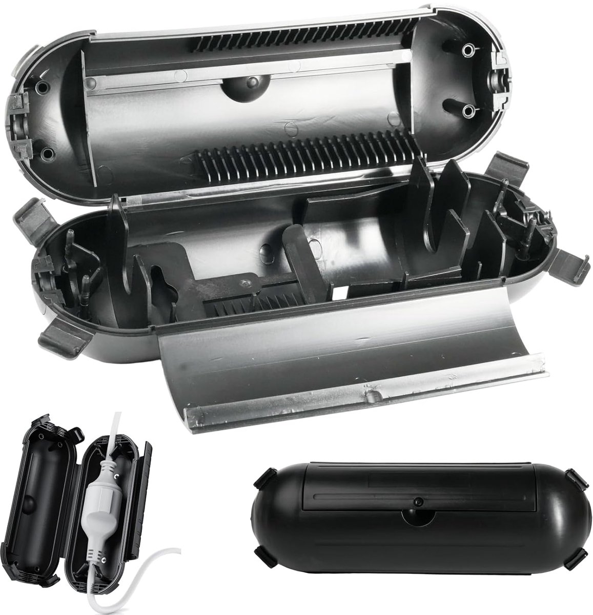 Kabeldoos Waterdicht IP44 - Zwart - Weerbestendig - Bescherming voor tuinpluggen - ShopVlot